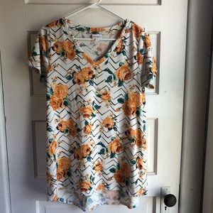Yellow Roses Lularoe Christy